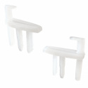 Endestykke Rastrollo 2000/2001/3000, 3 par hvit