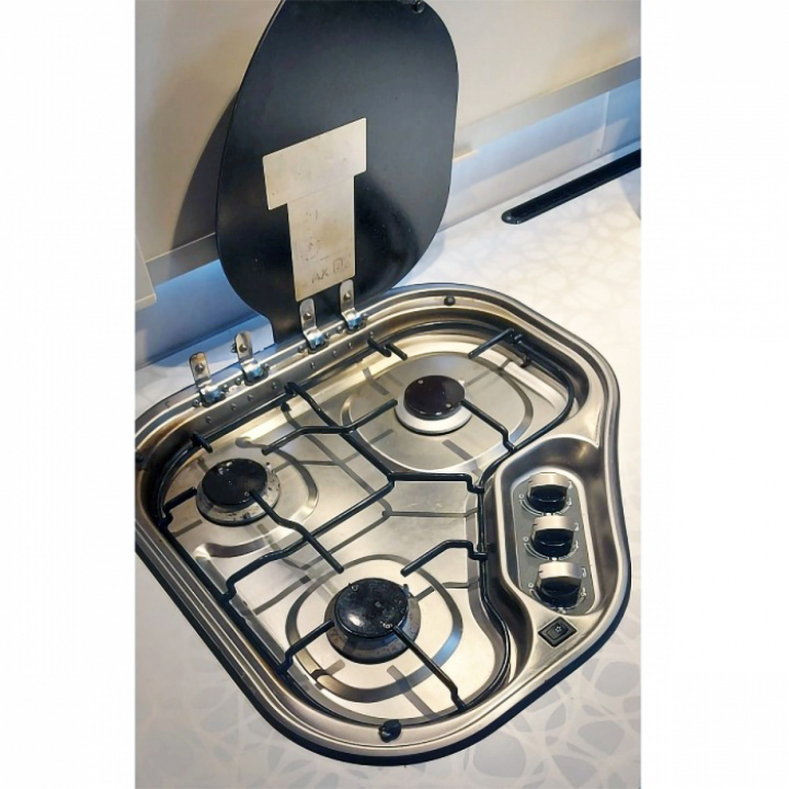 Glasslokk CE04 RAL9005 (svart) Dometic i gruppen Kjøkkenutstyr / Komfyr & ovn / Reservedeler komfyr og ovn hos Camping 4U (9946758)