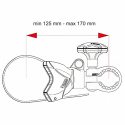 Avstandsholder Bike Block Pro S1, farge: alu. Fiamma
