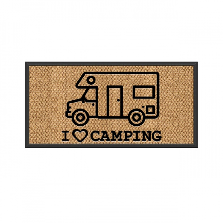 Dørmatte bobil motiv 50x25 cm i gruppen Campingmøbler / Matter hos Camping 4U (9949426)
