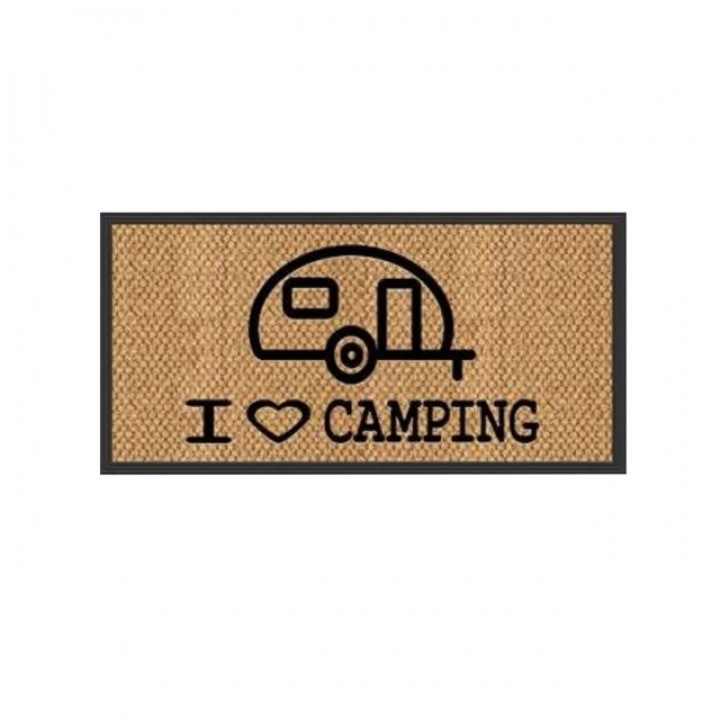Dørmatte campingvogn motiv 50x25 cm i gruppen Campingmøbler / Matter hos Camping 4U (9949427)