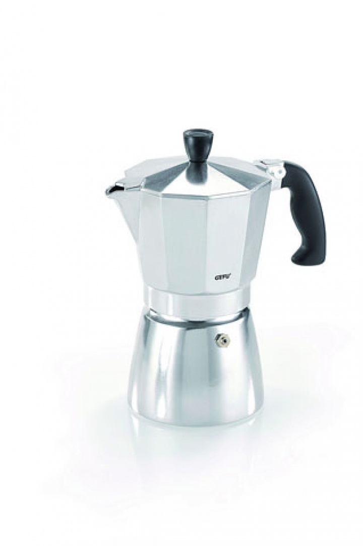 Espressobryggare alu Gefu Lucino för 3 koppar i gruppen Bestillingsvarer hos Camping 4U (9950472)