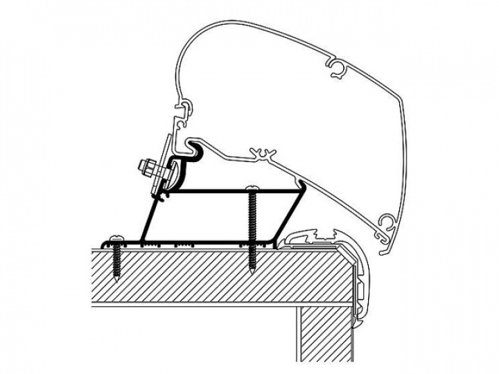 Adapter Thule för Malibu Roof 450 cm i gruppen Markise & Telt / Markiser / Markiseadaptere / Omnistor adaptere hos Camping 4U (9952786)