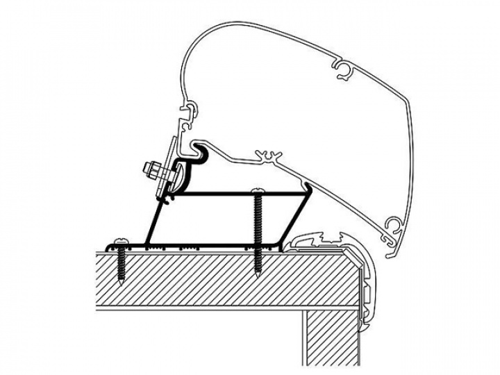 Adapter Thule för Malibu Roof 500 cm i gruppen Markise & Telt / Markiser / Markiseadaptere / Omnistor adaptere hos Camping 4U (9952787)