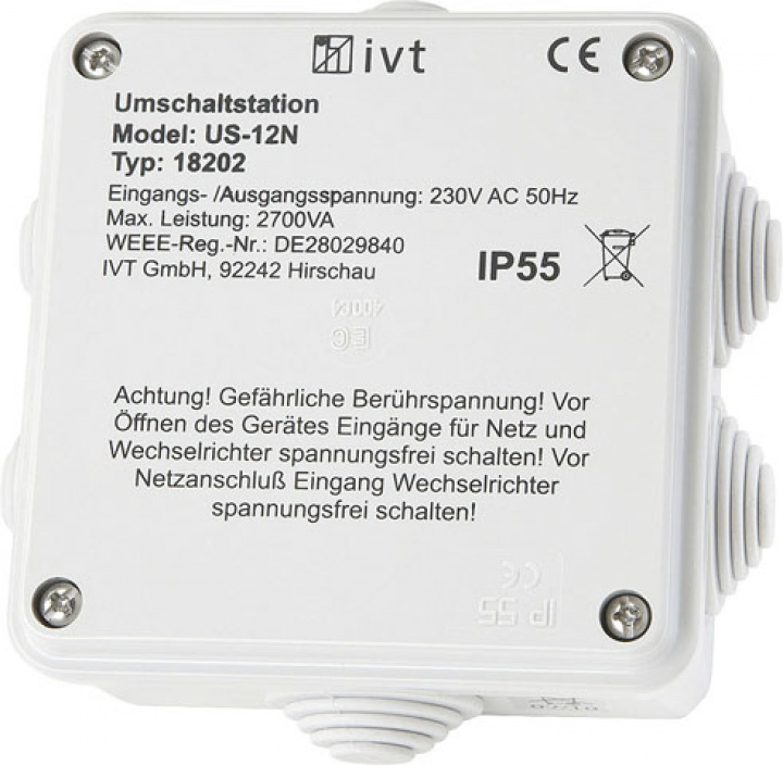 Växelstation IVT US-12N automatisk nätomställning i gruppen Bestillingsvarer hos Camping 4U (9954544)