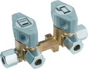 Fördelarblock DSV-AB2 PS 5 bar RVS8 x 2xRVS8 x RVS8