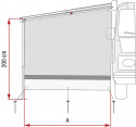 SIdevegg FIAMMA Sun View Side F45/F70/F65/F80 Montasjehøyde 220/260