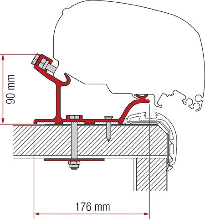 Adapter FIAMMA Carthago Malibu 490 cm för F65/F80 i gruppen Markise & Telt / Markiser / Markiseadaptere / Fiamma adaptere hos Camping 4U (9955921)