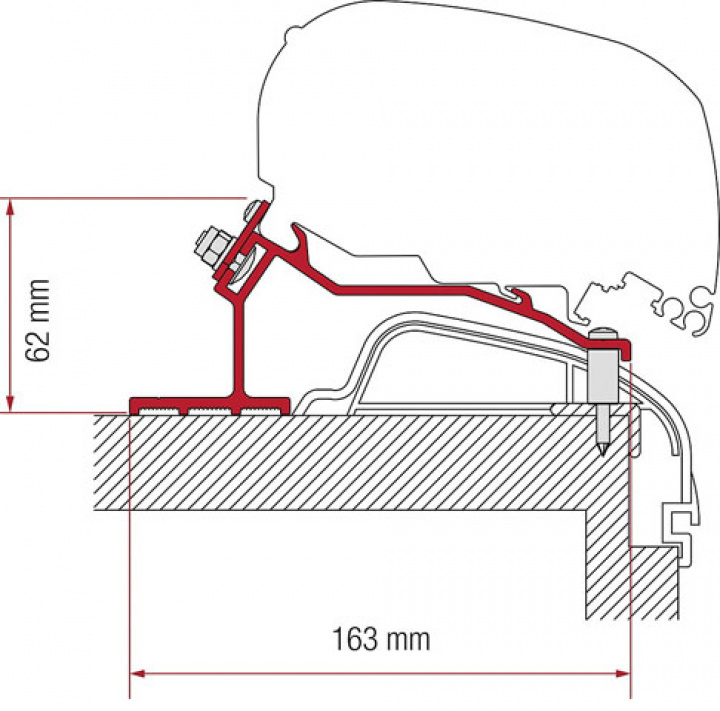 Adapter FIAMMA 4 delar Hobby Premium och Ontour från 2012 för F80/F65 i gruppen Markise & Telt / Markiser / Markiseadaptere / Fiamma adaptere hos Camping 4U (9955934)