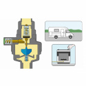 Gastryck-styrsystem GOK Caramatic DriveOne vertikal 30 mbar 1,5 kg/h