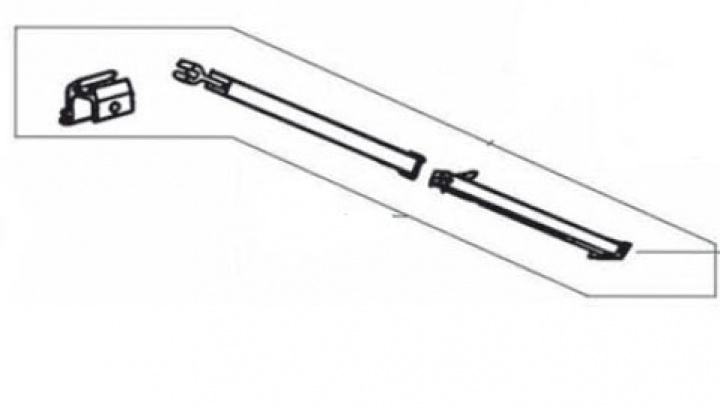 Støttebein omnistor til 190 cm markise i gruppen Markise & Telt / Markiser / Reservedeler markiser / Reservedeler Thule / Omnistor / Universaldeler Omnistor hos Camping 4U (9956092)