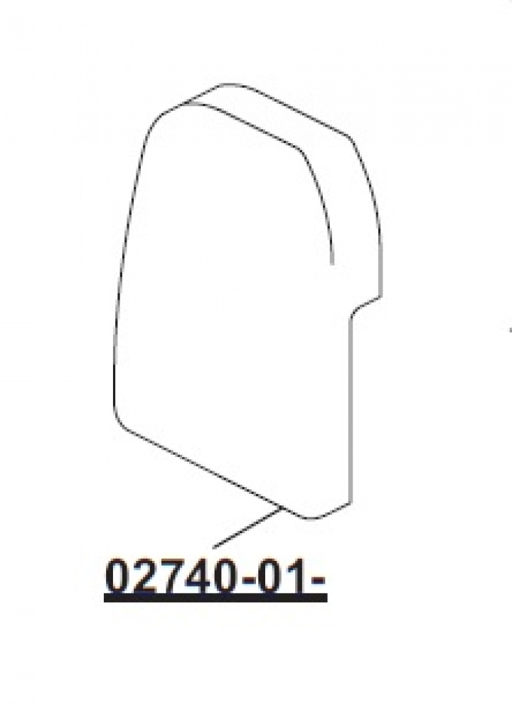 LEFT END COVER F45 PLUS/F50PRO i gruppen Markise & Telt / Markiser / Reservedeler markiser / Reservedeler Fiamma / Fiamma F45 Plus 250-400 hos Camping 4U (9956391)