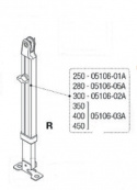 RIGHT SUPP.LEG F45I-TI/F1 350-450