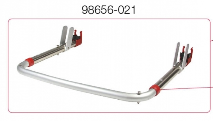 TELESCOPIC RAIL SUPPORT CB PRO RED i gruppen Chassis / Sykkelstativ / Rerservdeler Fiamma sykkelstativ / CB Pro C Deluxe hos Camping 4U (9956449)