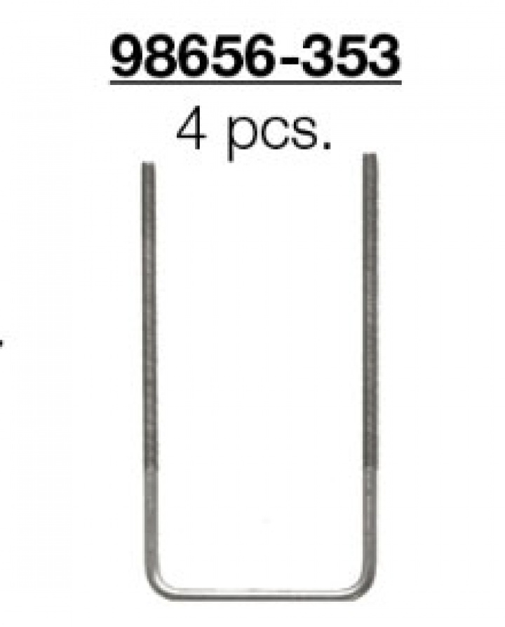 U-BOLT KIT M6 CB CARAVAN (4 PIECES) i gruppen Chassis / Sykkelstativ / Rerservdeler Fiamma sykkelstativ / Caravan XL A Pro 300 hos Camping 4U (9956463)