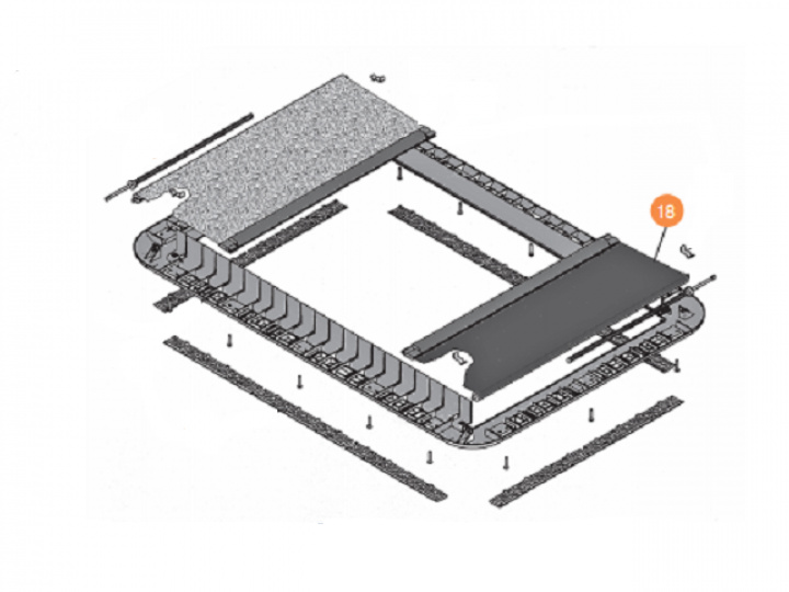 Mörkläggning Heki 2 960 x 655mm i gruppen Bobil & Caravan / Takluker / Tilbehør takluker hos Camping 4U (9957042)