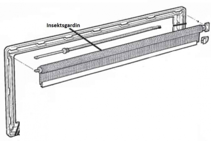 Insektsgardin SEITZ S3/S4 i gruppen Chassis / Vinduer / Rullegardiner hos Camping 4U (9957115r)