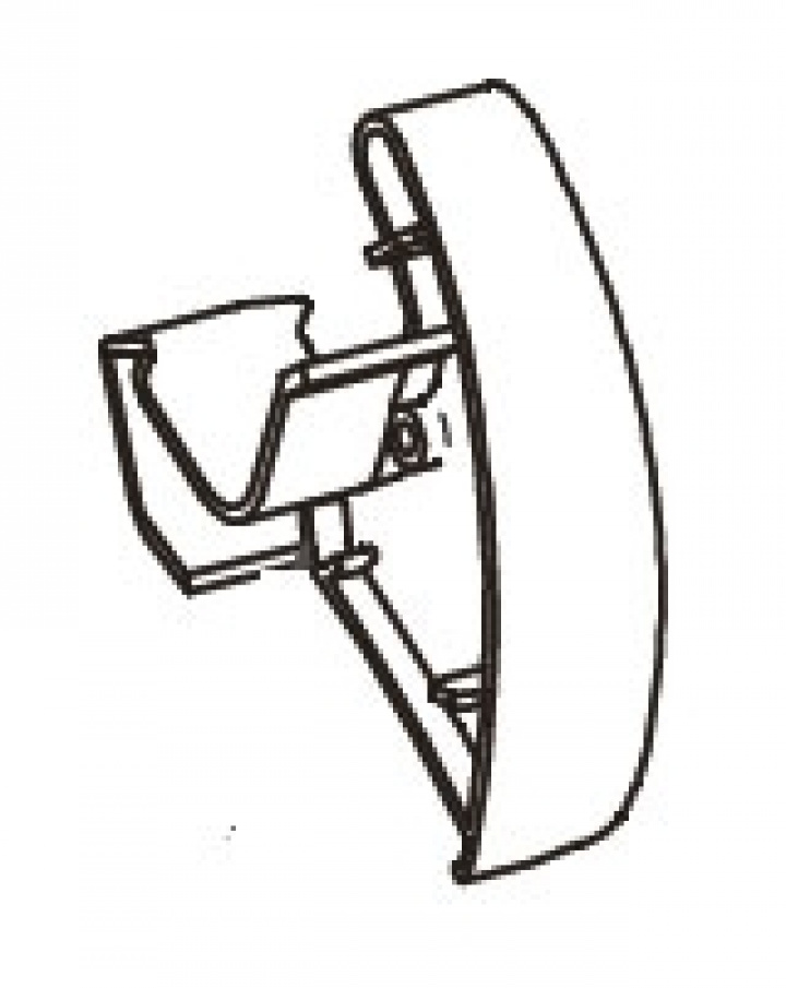 LH+RH LEAD RAIL END PLATE 6002 hvit Nr 26 i gruppen Markise & Telt / Markiser / Reservedeler markiser / Reservedeler Thule / Omnistor / Omnistor 6002 hos Camping 4U (9957197)