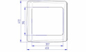 Takluke Omnivent 40x40 cm