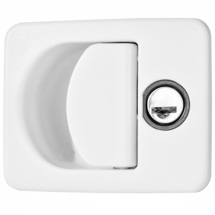 Lukelås Kubus 100x80mm Fiat, hvit i gruppen Chassis / Dører / Dør- & tanklås hos Camping 4U (9968171)