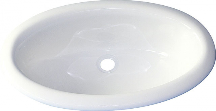 Håndvask oval Hvit i gruppen Bobil & Caravan / Vann & VVS / Vask hos Camping 4U (9970215)