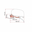 Markisadapter Fiamma svart F80 Low Profile
