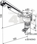 Blandare Keramik De Luxe  Ø 27 mm