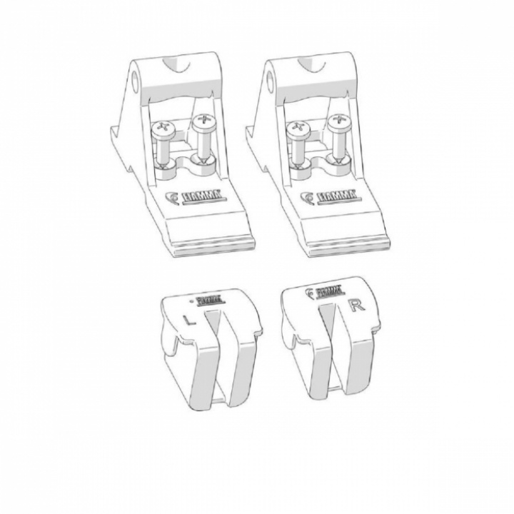 Kit för Fiamma Side W Pro sida F45s/Ti i gruppen Markiser & Fortelt / Markiser / Sidepanel, fronter & solbeskyttelse / Reservedeler for markisevegger og fronter hos Camping 4U (9971898)