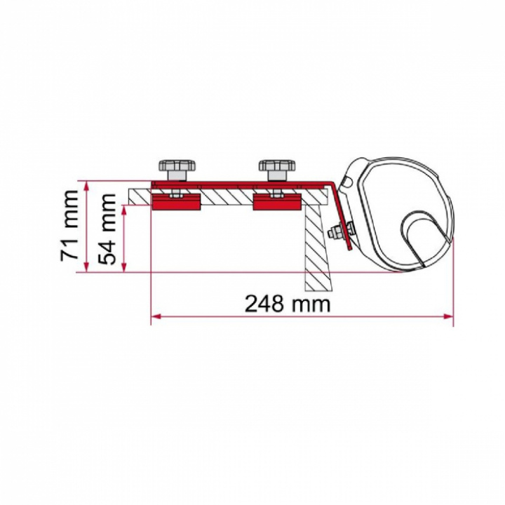 Adapter Kit Standard Fiamma F35 i gruppen Markiser & Fortelt / Markiser / Markiseadaptere / Fiamma adaptere hos Camping 4U (9971939)