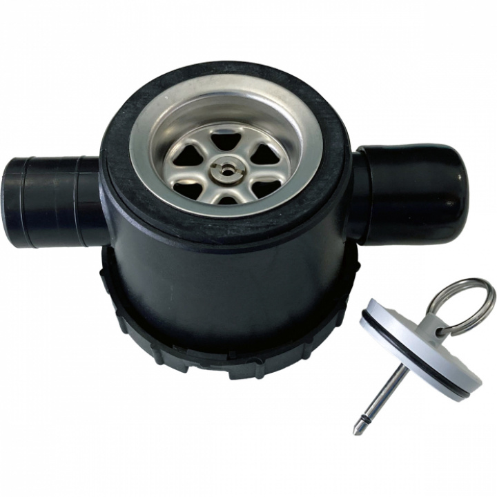 Avløpsbeslag 2xø25mm, propp ø39 mm i gruppen Bobil & Caravan / Vann & VVS / VVS / Vannlås hos Camping 4U (9972330)