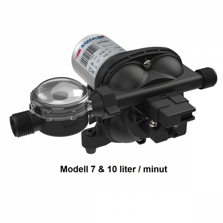 Trykkvannpumpe Aqua 8F 12V Fiamma i gruppen Bobil & Caravan / Vann & VVS / Vannpumper / Trykkvannpumper hos Camping 4U (9975727r)