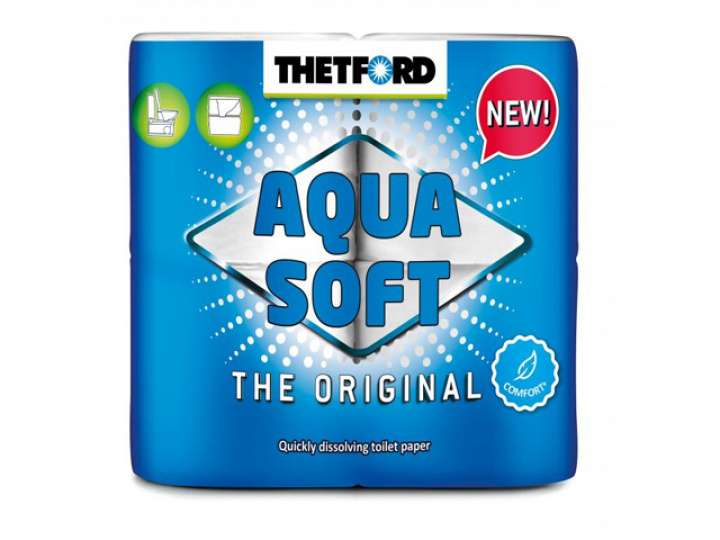 Toalettpapir 4-pakk Thetford Aqua Soft i gruppen Bobil & Caravan / Toalett & sanitærprodukter / Sanitærprodukter hos Camping 4U (9976490)