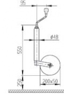 Nesehjul Plus 200 x 50 AL-KO