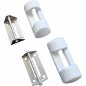 Feste sykkelholder Universal Hymer ovre Hvit 2-pack