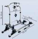 Sykkelstativ 2-4 sykler Thule Elite G2 Kort versjon