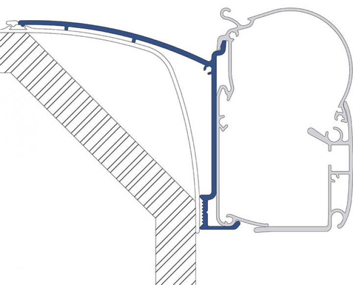 Adapterkit 3 delar till väggmarkis Dometic PerfectWall 1000 1500 Laik i gruppen Markise & Telt / Markiser / Markiseadaptere / Dometic adaptere hos Camping 4U (9984329)