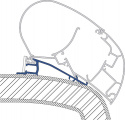 Adapter till takmarkis Dometic PerfectWall 2000 2500 400 cm Hymer SX