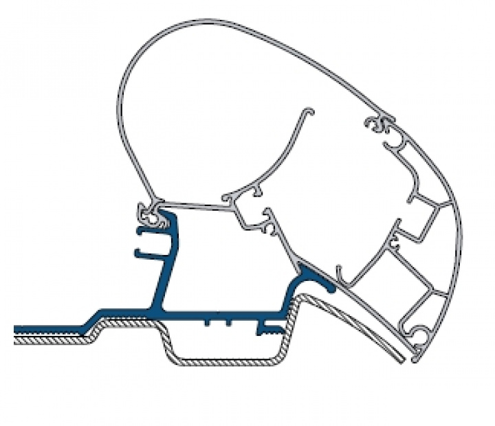 Adapter MB Sprinter, VW Crafter 07- PR 2000/2500 i gruppen Markise & Telt / Markiser / Markiseadaptere / Dometic adaptere hos Camping 4U (9984341)