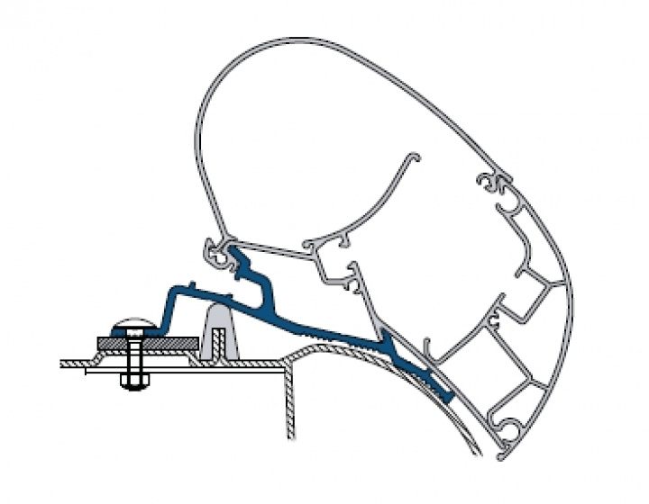 Adapter Renault Master, -2011 PR 2000/2500 i gruppen Markise & Telt / Markiser / Markiseadaptere / Dometic adaptere hos Camping 4U (9984342r)