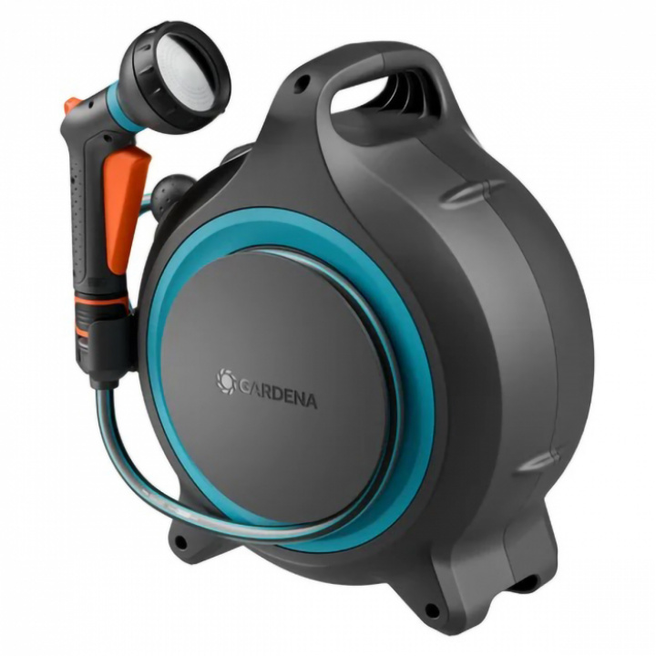 Slangetrommel 12,5 m slange Gardena i gruppen Bobil & Caravan / Vann & VVS / Slangetrommel hos Camping 4U (9988224)