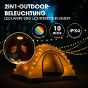 LED lysslynge uttrekbar 10 m EasyMaxx