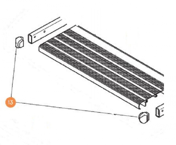 Plast hjørne Omnistep 2stk i gruppen Chassis / Stigtrinn hos Camping 4U (9991422)