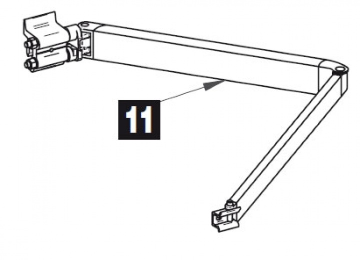 LH SPRINGARM COMPL 5102 Nr 11 i gruppen Markise & Telt / Markiser / Reservedeler markiser / Reservedeler Thule / Omnistor / Omnistor 5102 hos Camping 4U (9991470)