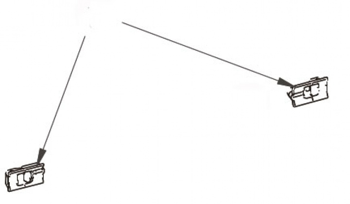 LH & RH Gliding pieces tension arms (Nr 25 för 8000. Nr 16 för 9200) i gruppen Markise & Telt / Markiser / Reservedeler markiser / Reservedeler Thule / Omnistor / Omnistor 9200 hos Camping 4U (9991845)