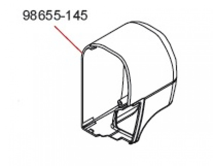 RIGHT WINCH COVER F45TI POLAR i gruppen Markise & Telt / Markiser / Reservedeler markiser / Reservedeler Fiamma / F45 Ti/F1 Polar White 250 - 450 hos Camping 4U (9992016)