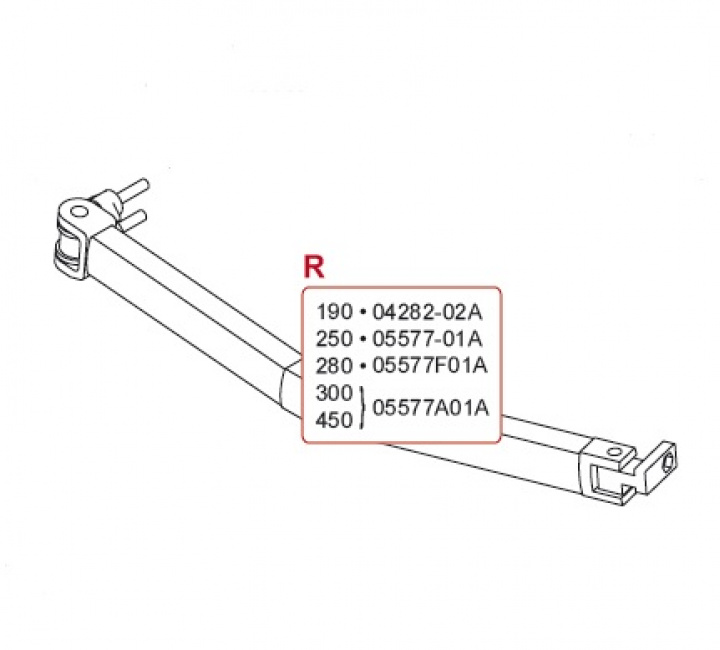 R.H. ARM F45I-F45TI 280 EXT. 225 i gruppen Markise & Telt / Markiser / Reservedeler markiser / Reservedeler Fiamma / Fiamma F45 i 250-400 hos Camping 4U (9992021)