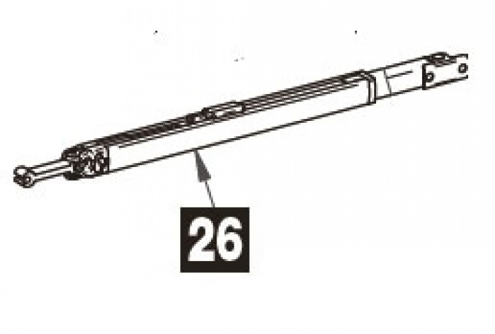 Støttebein omnistor 500 - 600 cm markise Nr 26 i gruppen Markise & Telt / Markiser / Reservedeler markiser / Reservedeler Omnistor / Universaldeler Omnistor hos Camping 4U (9992259)