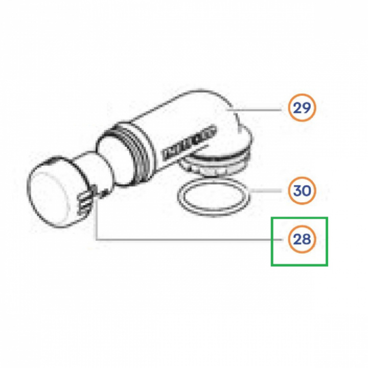 Tappeplugg for tank C250/260 Thetford i gruppen Bobil & Caravan / Toalett & sanitærprodukter / Reservedel toalett hos Camping 4U (9992434)
