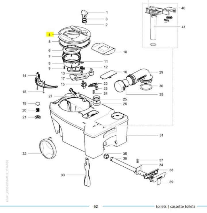 Tankplate for tank C250 i gruppen Bobil & Caravan / Toalett & sanitærprodukter / Andre toalettartikler hos Camping 4U (9992472)