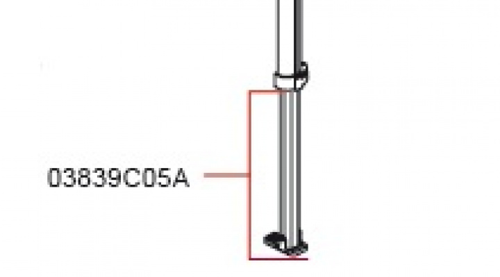 R.H.INNER LEG ROD 280-440 cm i gruppen Markise & Telt / Markiser / Reservedeler markiser / Reservedeler Fiamma / Caravanstore 280-440 2005 hos Camping 4U (9992836)